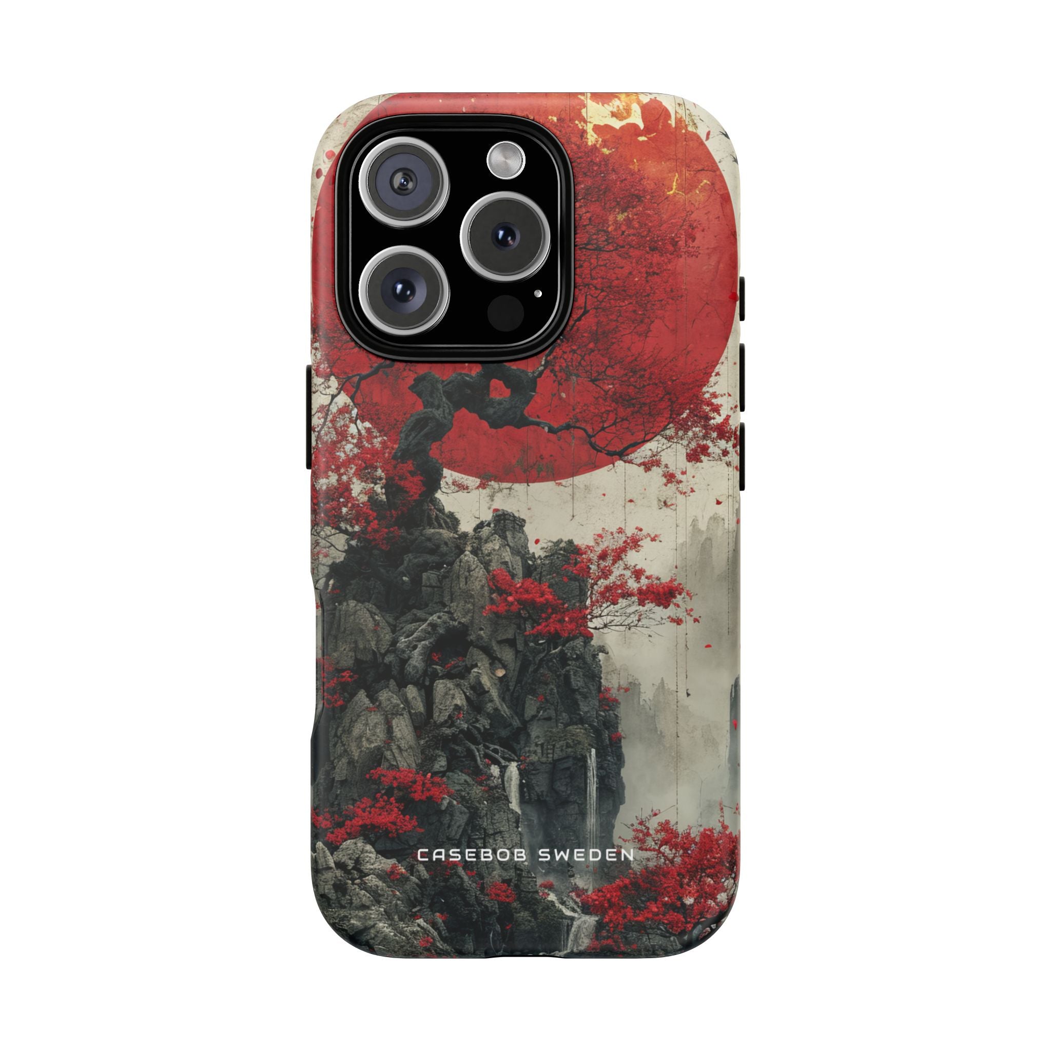 Zen Serenity in Red Harmony iPhone 16 - Tough Phone Case