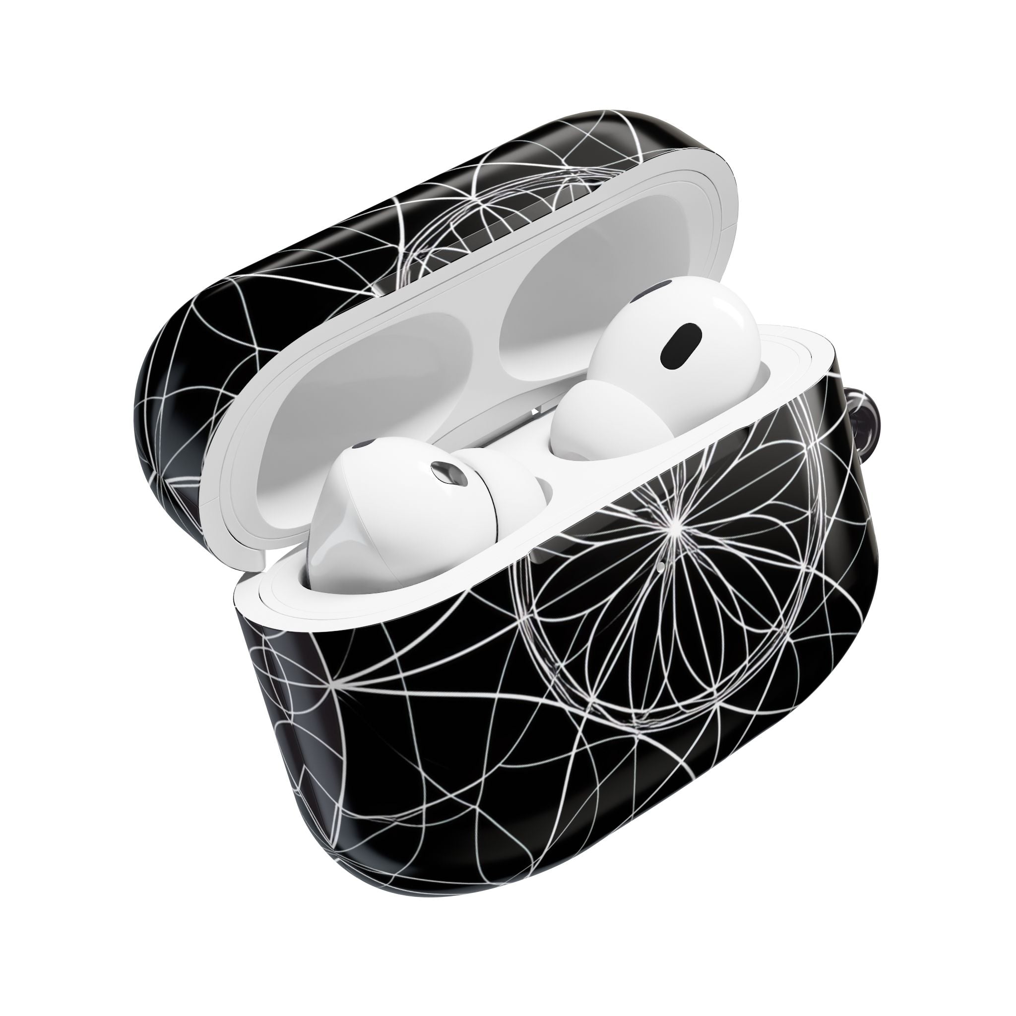 White Mandala Radiance - AirPods Case
