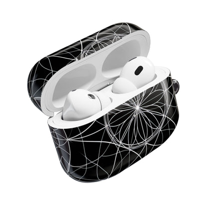 White Mandala Radiance - AirPods Case