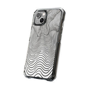 Fluid Waves - Phone Case for iPhone (Clear Impact - Magnetic)