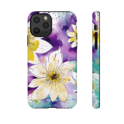 Vibrant Watercolor Flowers - iPhone Case