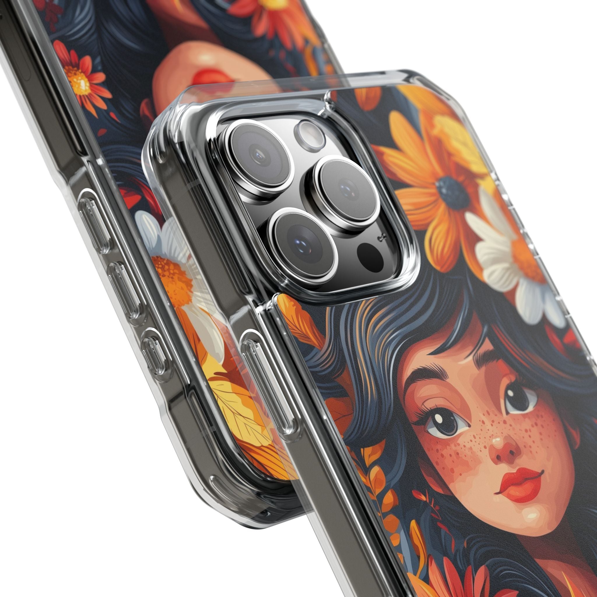 Floral Girl Smiles iPhone Case - Impact