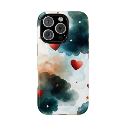 Floating Hearts Dance - iPhone Case