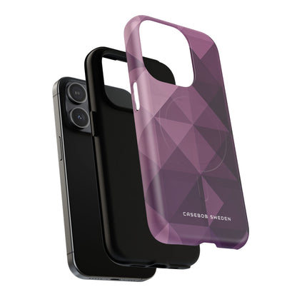 Gradient Purple Mosaic iPhone 15 | Tough+ Phone Case