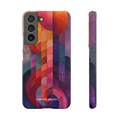 Purple Orange Abstract - Slim Samsung S22 Phone Case