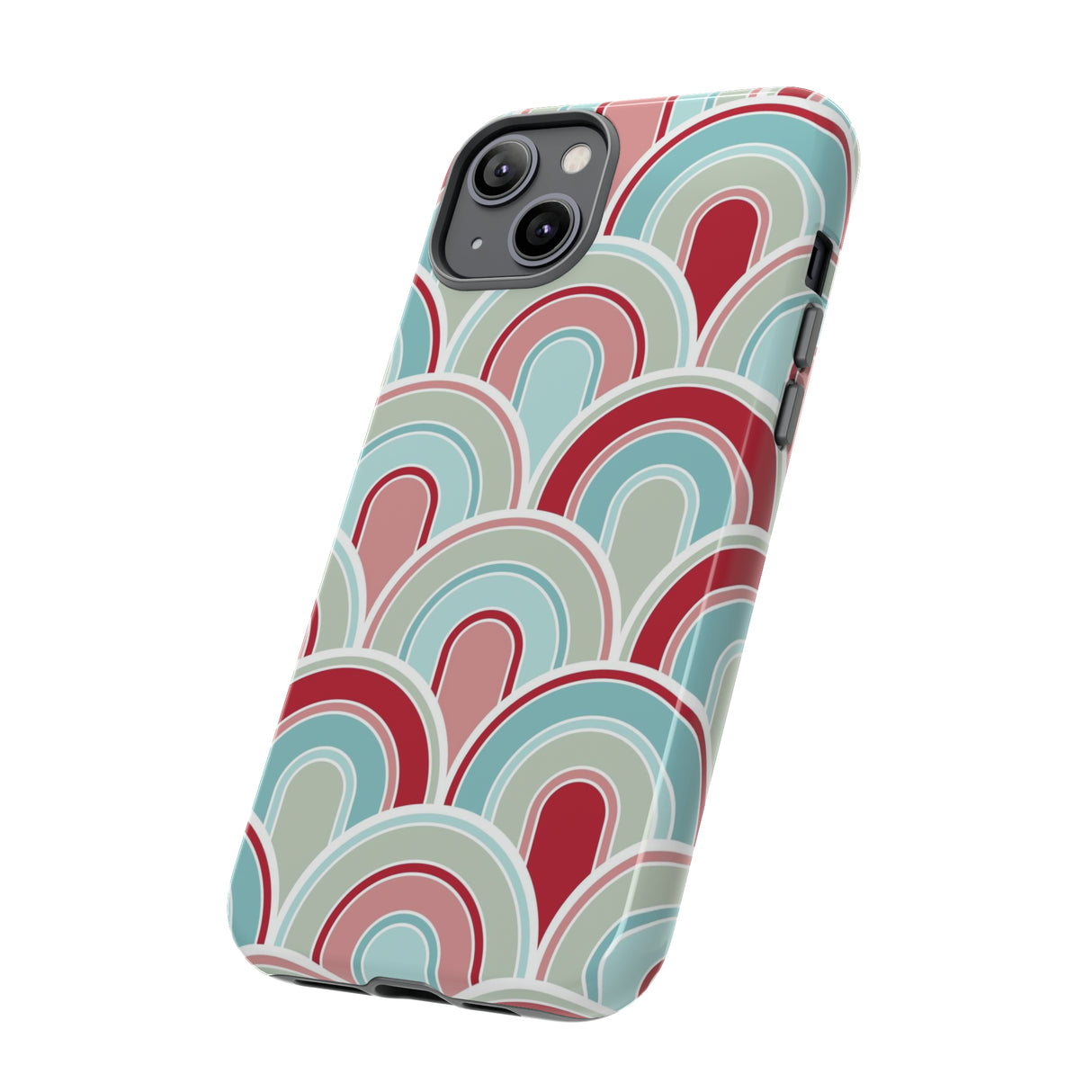 Light Blue Retro - Protective Phone Case