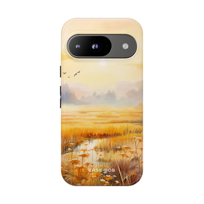 Glowing Sunrise Google Pixel 9 Case - Tough