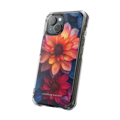 Fiery Bloom Harmony iPhone 15 - Clear Impact Phone Case