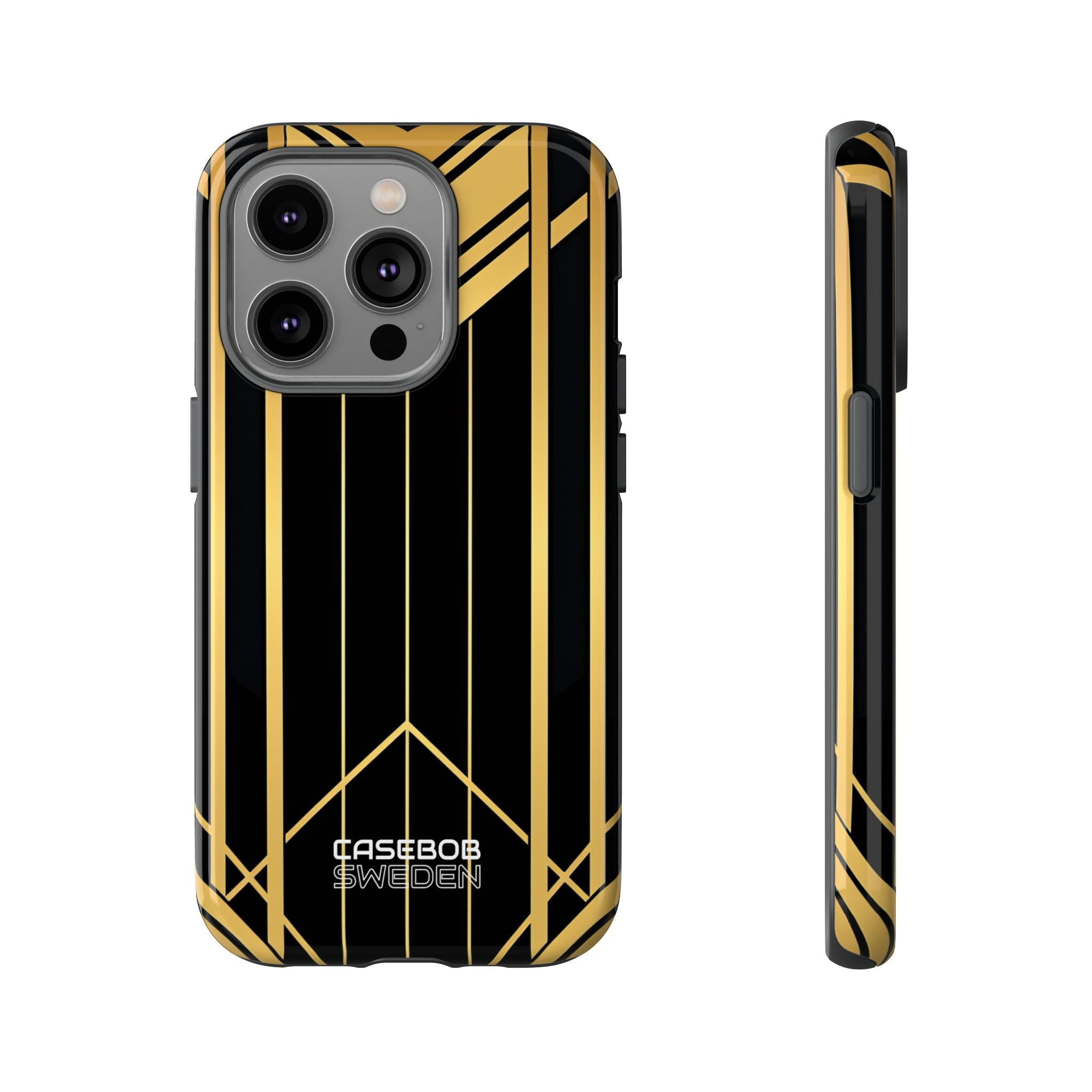 Golden Geometric Symphony iPhone 14 - Tough