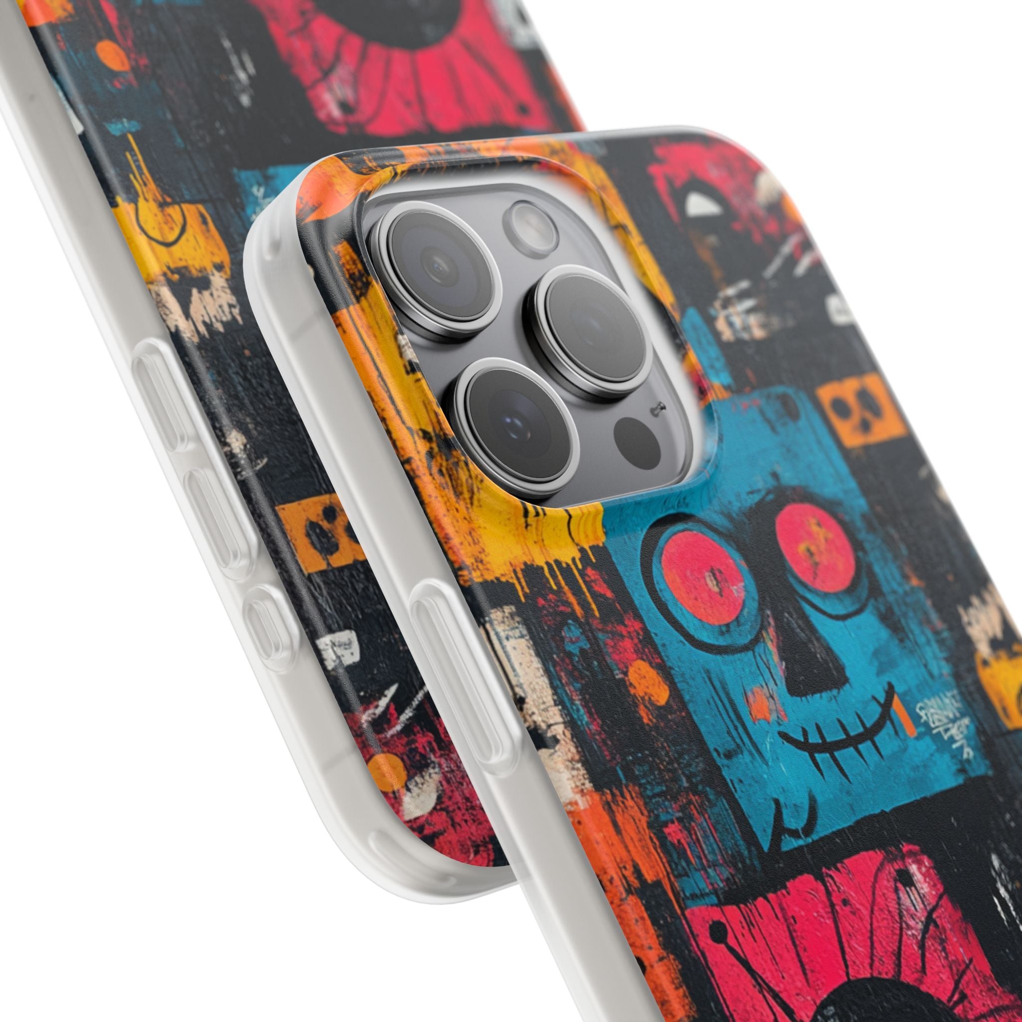 Blue Stitch Smile iPhone 15 Pro Max Case - Soft