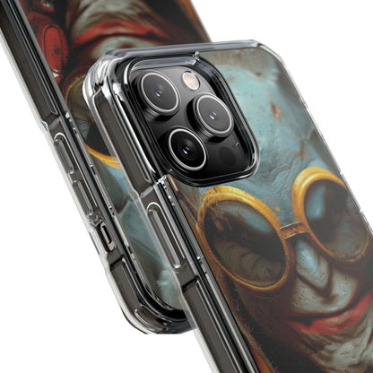 Steampunk Masked Adventurer iPhone 14 - Impact Clear+