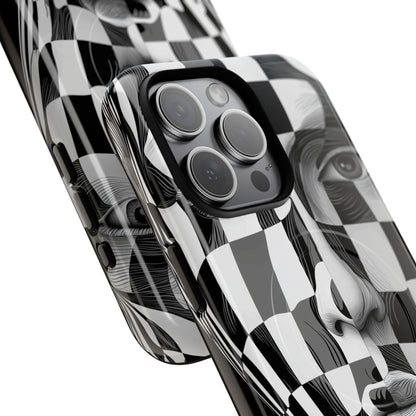 Checkered Face iPhone 15 Pro Max Case - Tough+