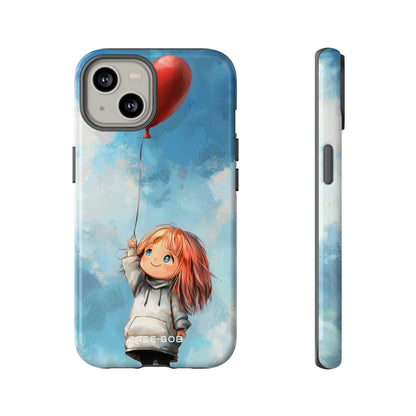 Heart Balloon Whimsy iPhone 14 Case - Tough