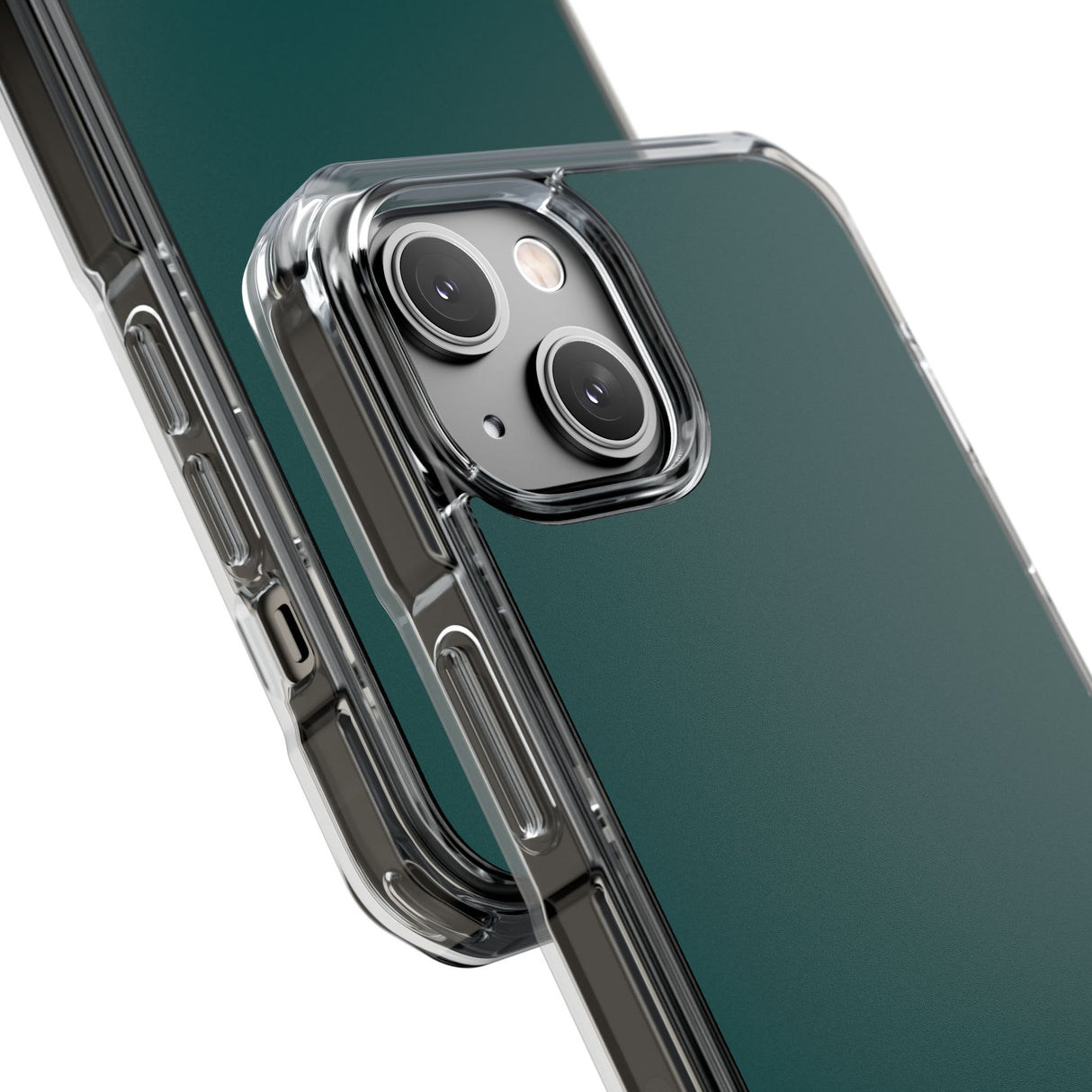 Deep Jungle Green | Handyhülle für iPhone (Clear Impact Case – magnetisch) 