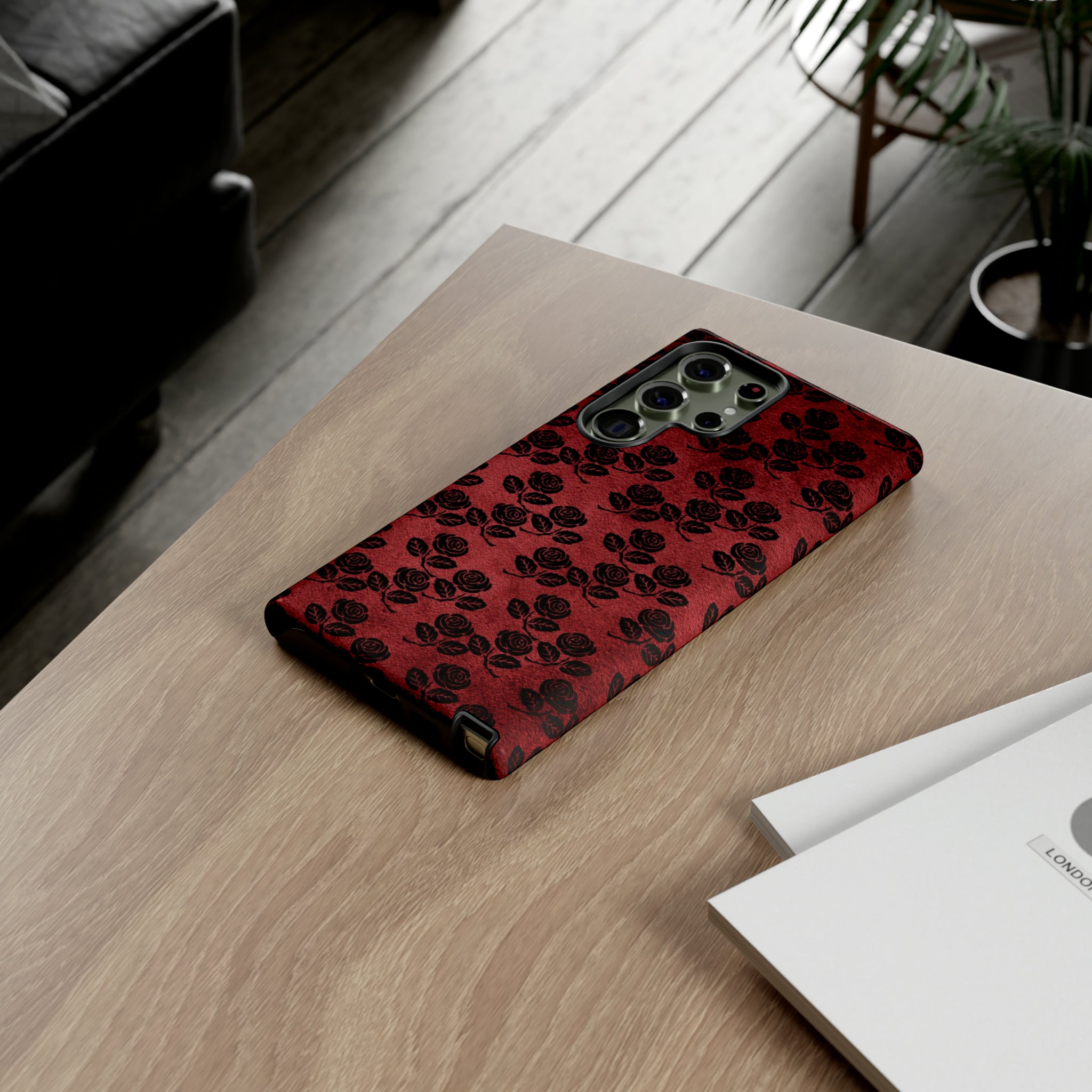 Rosemony Gothic Flower - Protective Phone Case