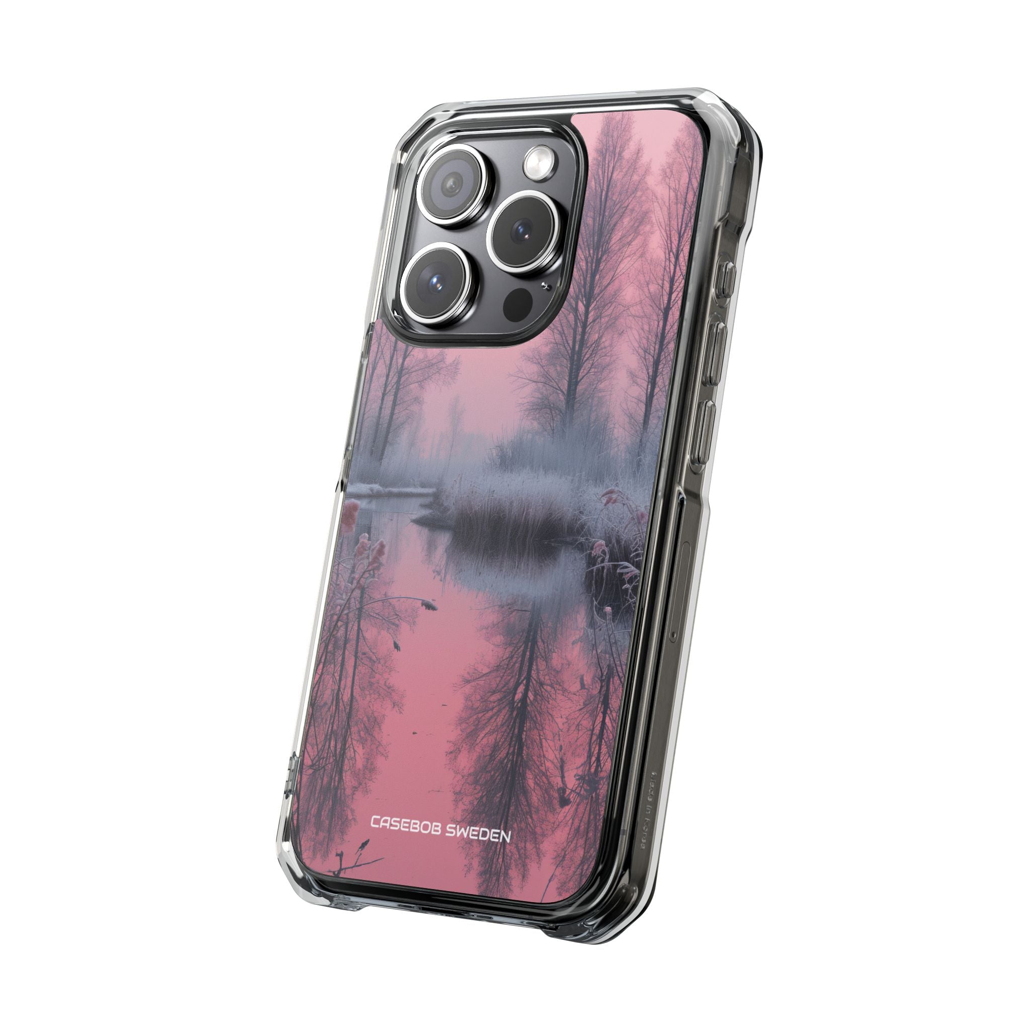 Pink Serenity Case - Clear Impact iPhone 15 Phone Case