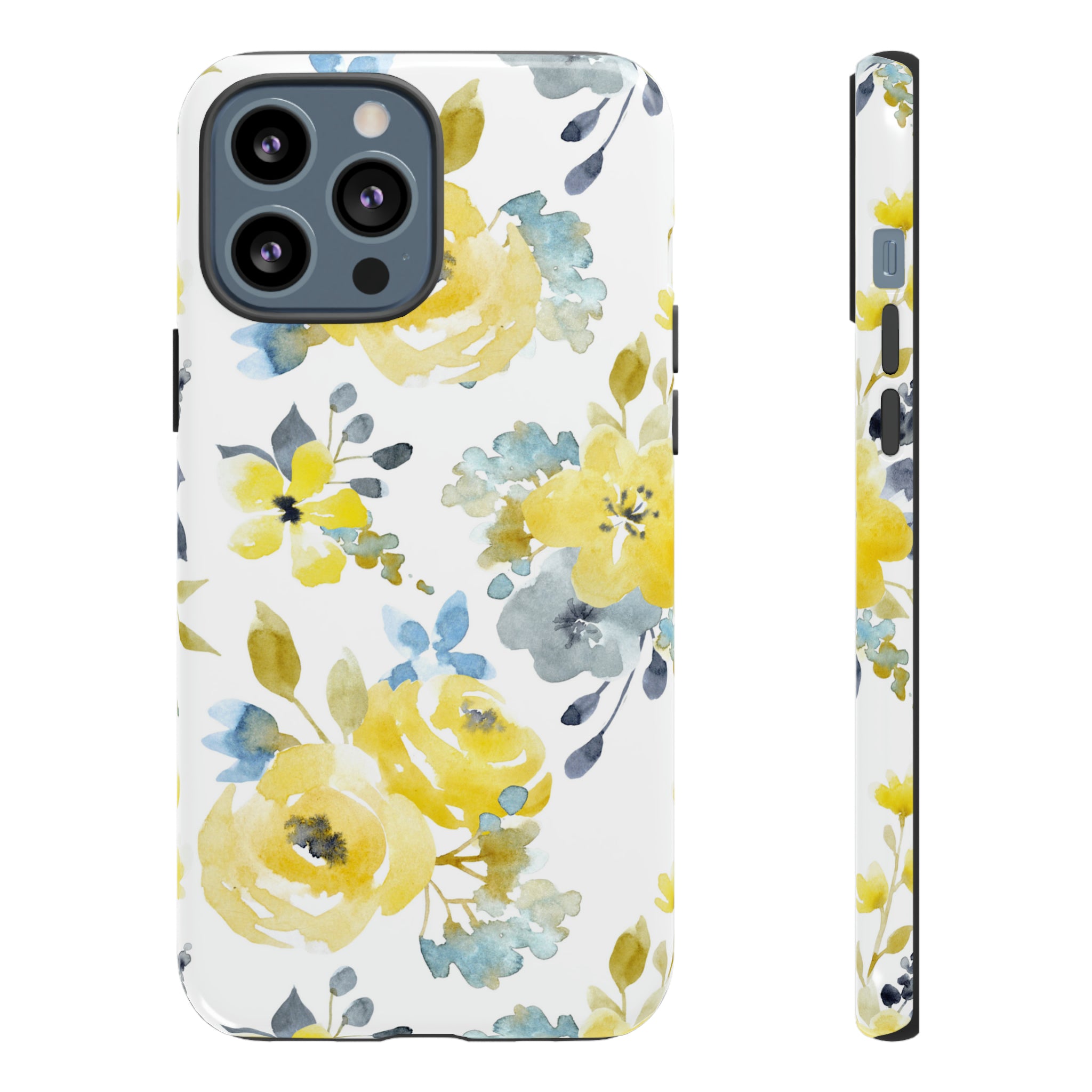 Yellow Floral - Protective Phone Case