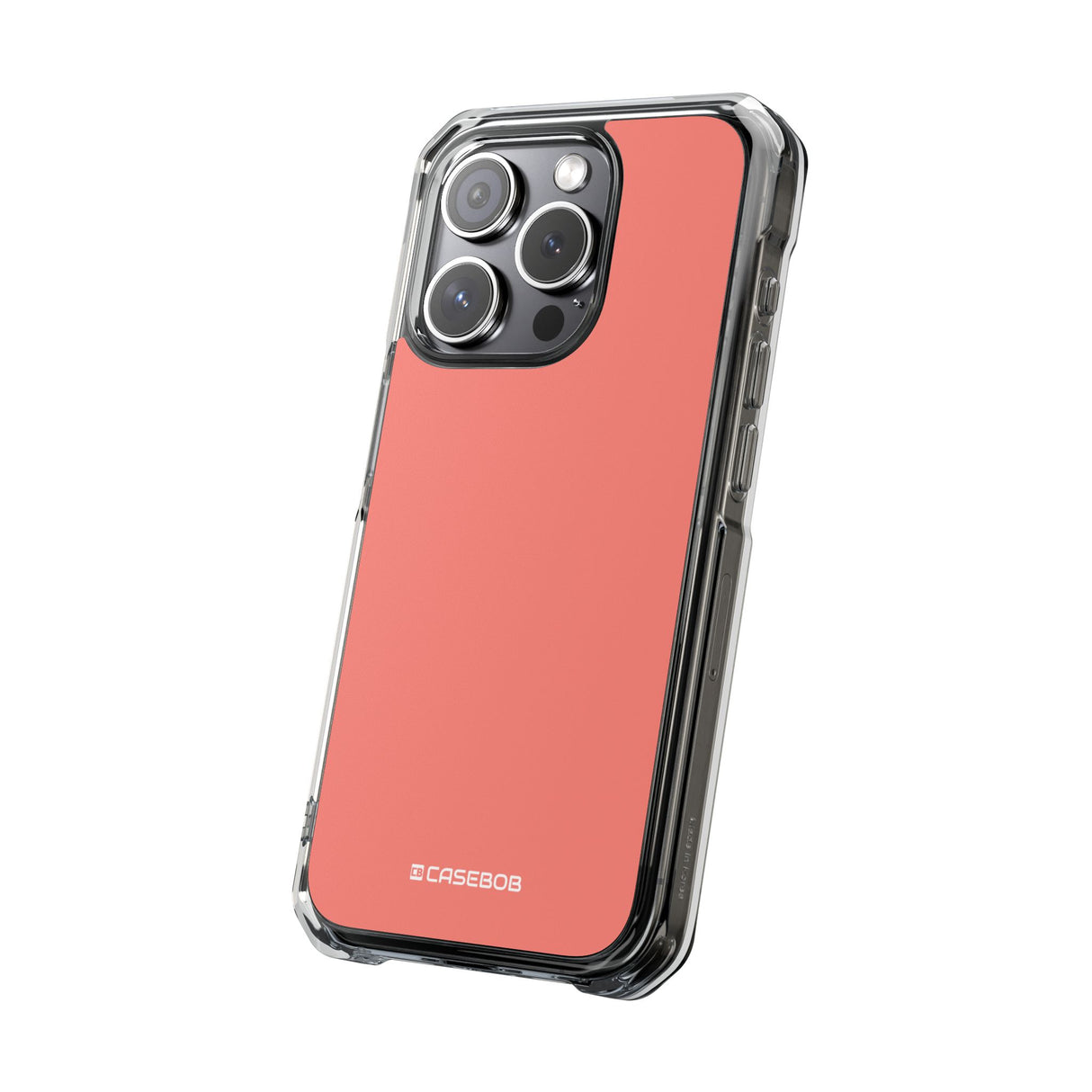 Coral Pink | Phone Case for iPhone (Clear Impact Case - Magnetic)