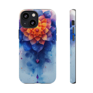 Blue Rose Mandala Serenity - Protective Phone Case