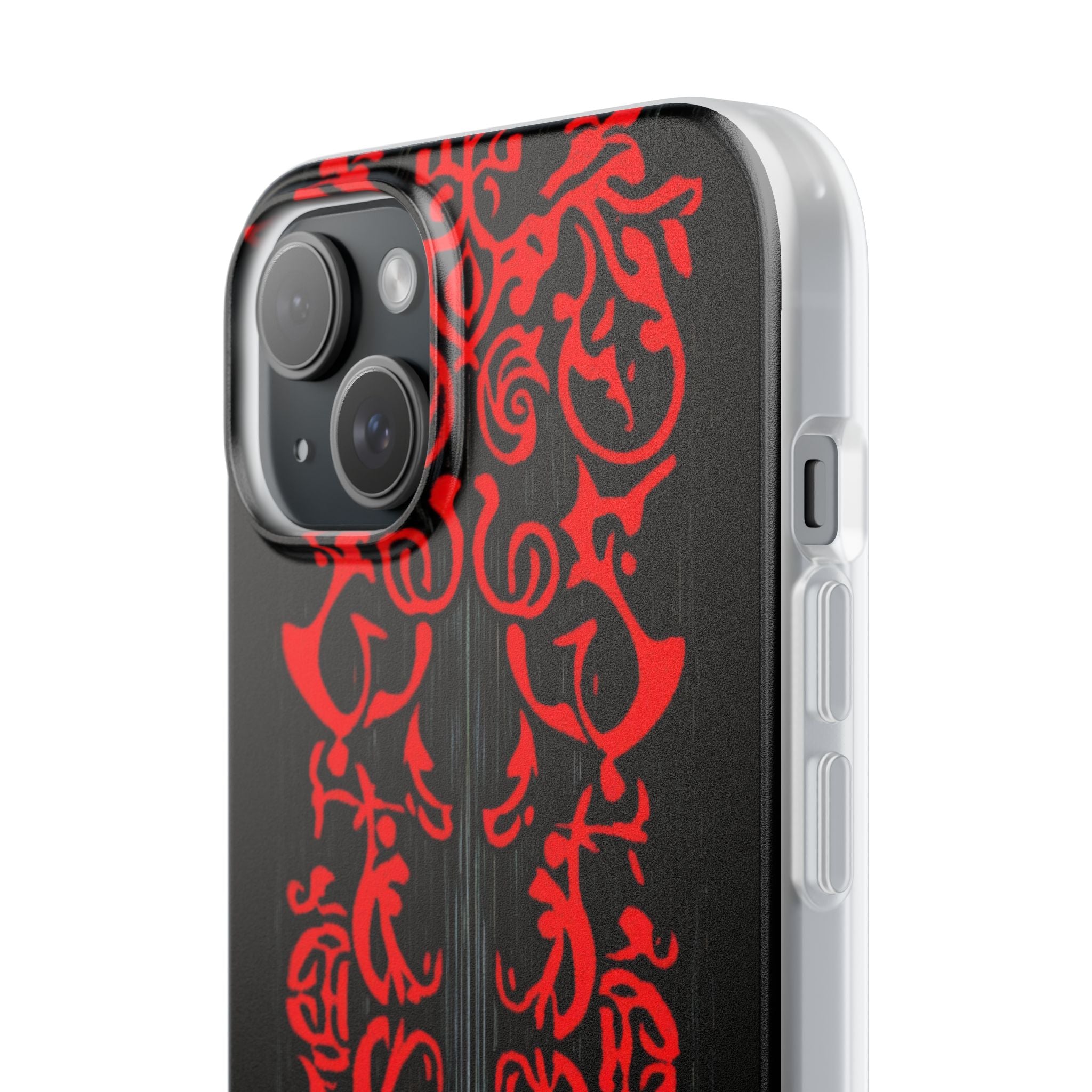 Gothic Crimson Symmetry iPhone 15 - Flexi Phone Case