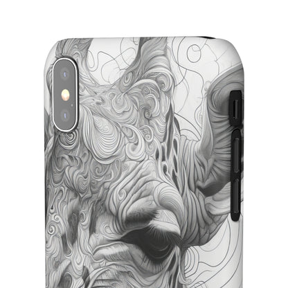 Monochrome Giraffe | Slim Phone Case for iPhone