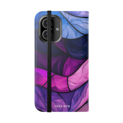 Purple Wavewood - iPhone 16  Case - Wallet
