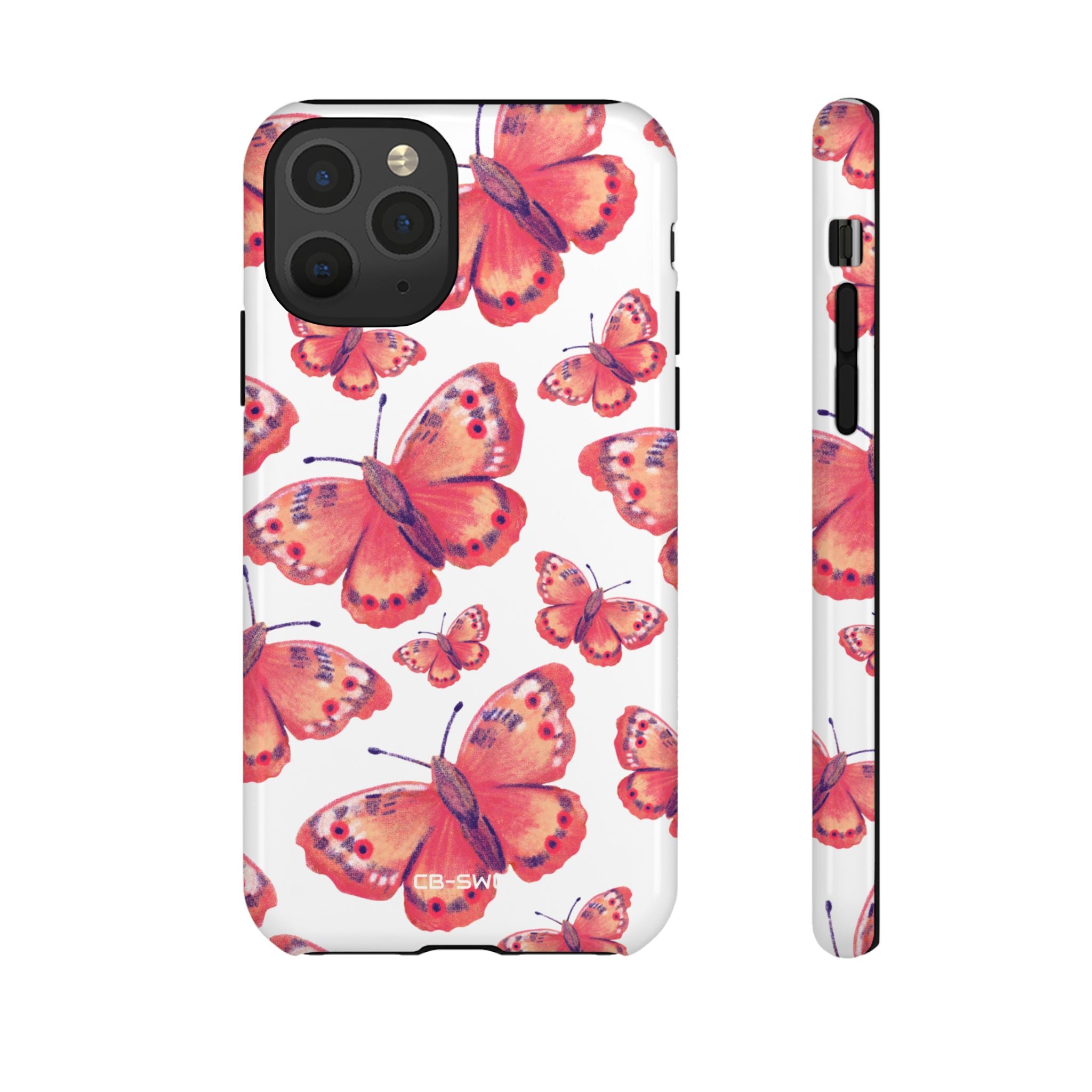 Vibrant Butterfly Dance - iPhone Case