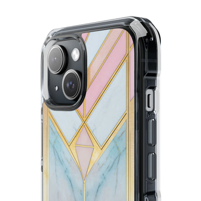 Gold Pink Art Deco - Clear Impact iPhone 15 Phone Case