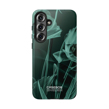 Teal Bloom Radiance Samsung S25 - Tough