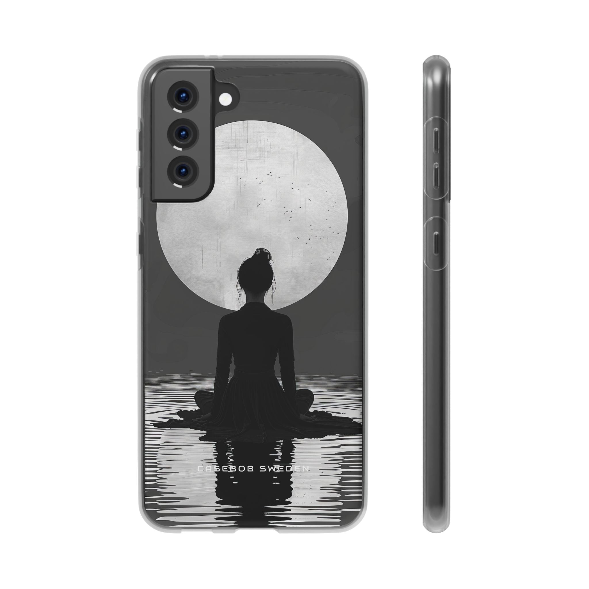 Zen Serenity Moon Reflection Samsung S21 - Flexi Phone Case