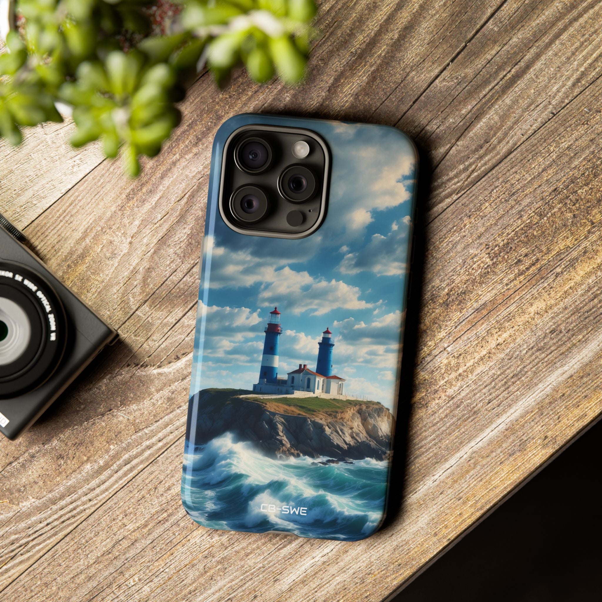 Lighthouse Guards Waves - iPhone Case