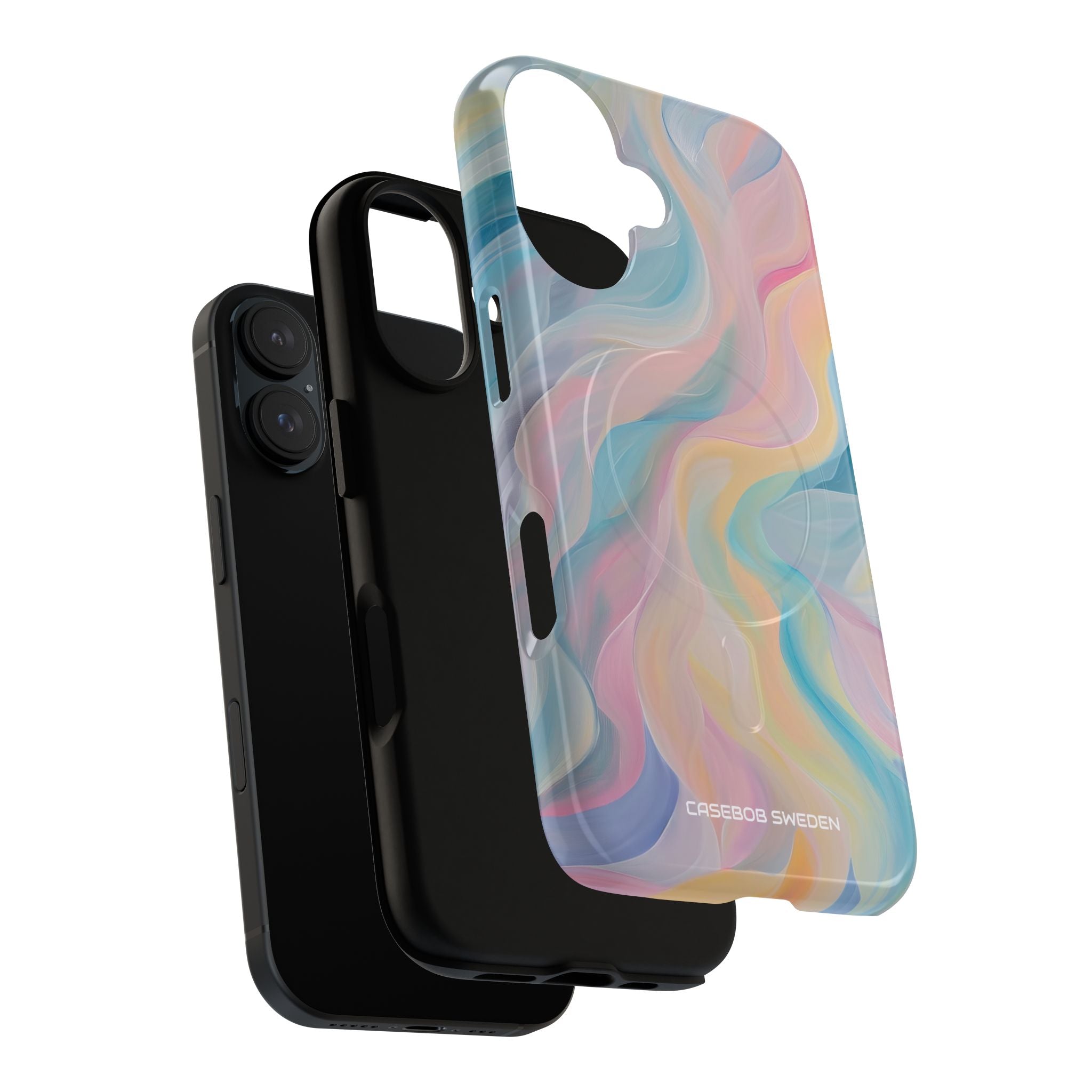 Dreamy Pastel Swirls - Tough + MagSafe® iPhone 16 Phone Case