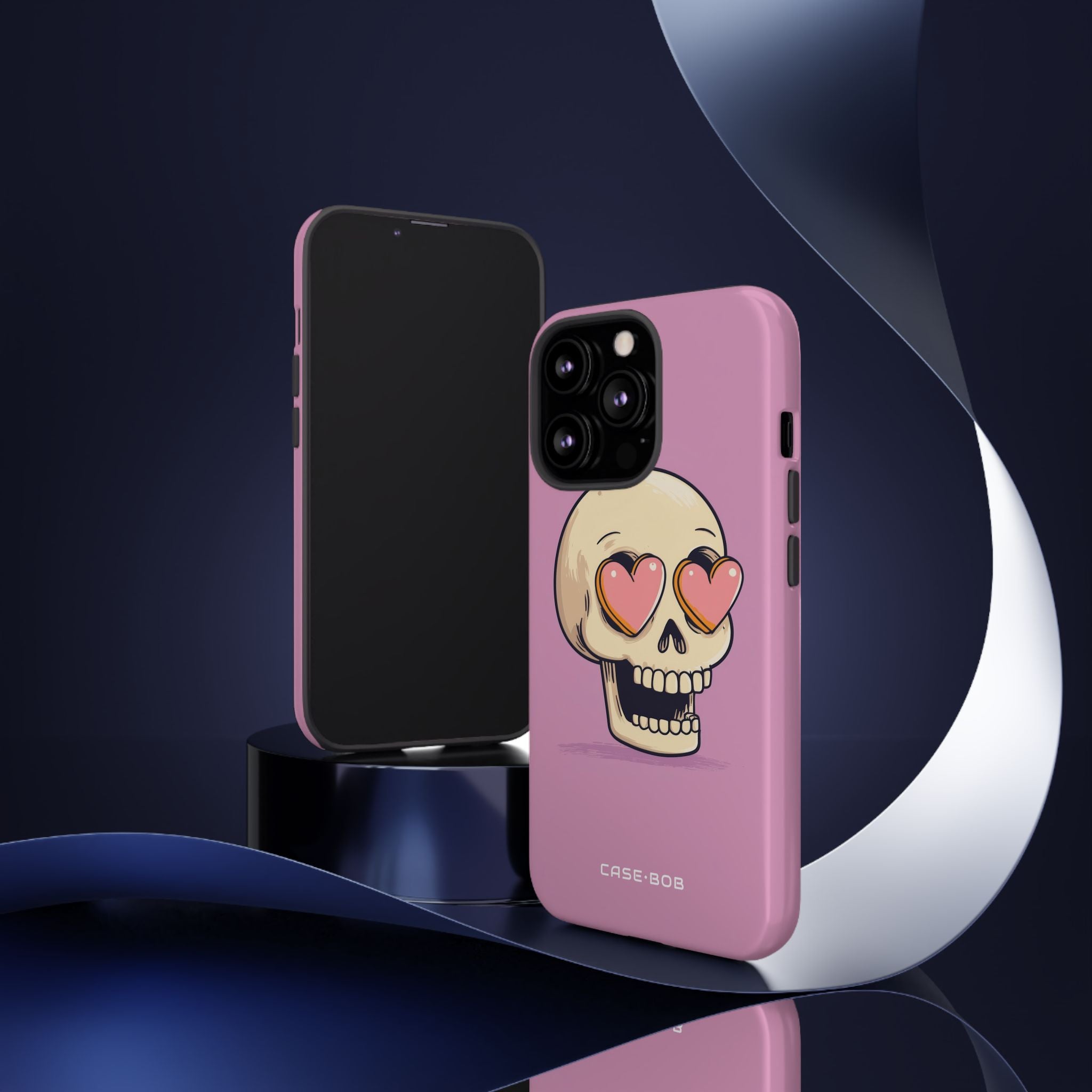 Heart Eyed Skull iPhone 13 Pro Case - Tough
