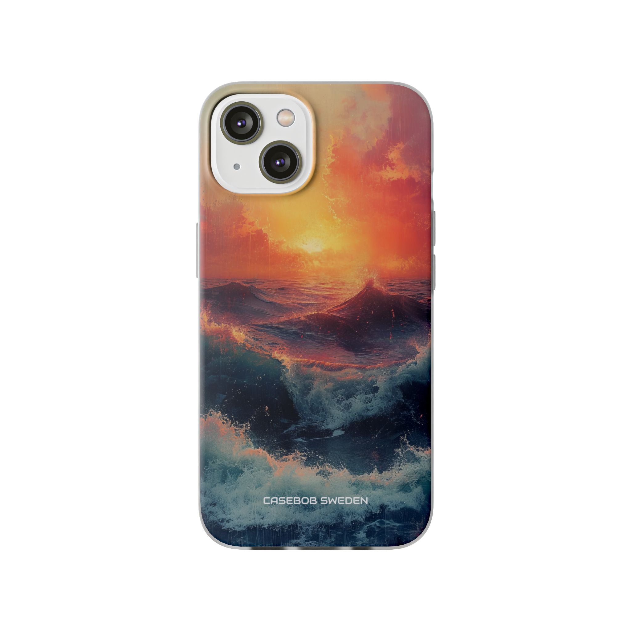 Ocean Sunset Waves - Flexi iPhone 14 Phone Case