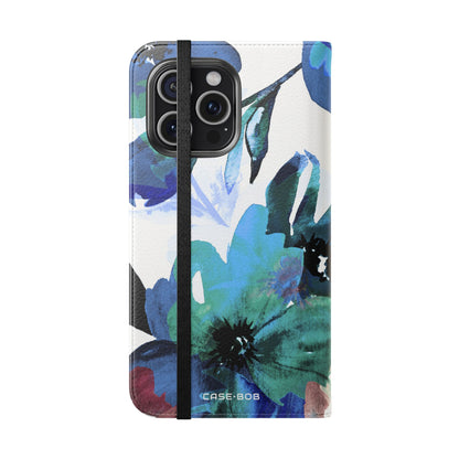 Blue Bloom - iPhone 15 Pro Max Case - Wallet