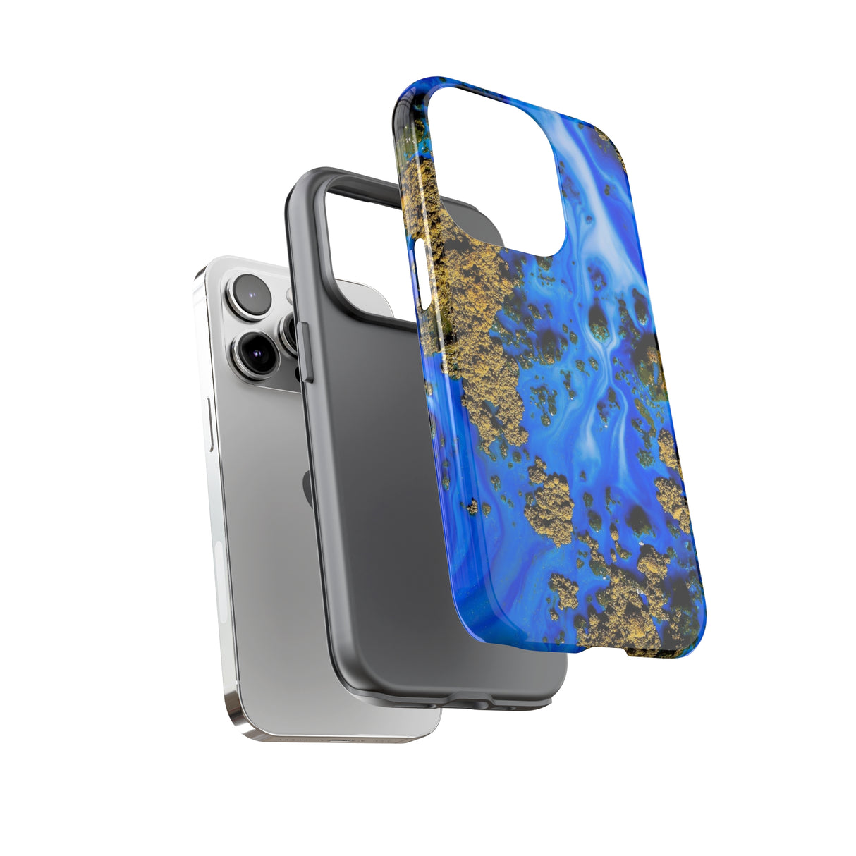 Blue River Ink Art iPhone Case (Protective) Phone Case