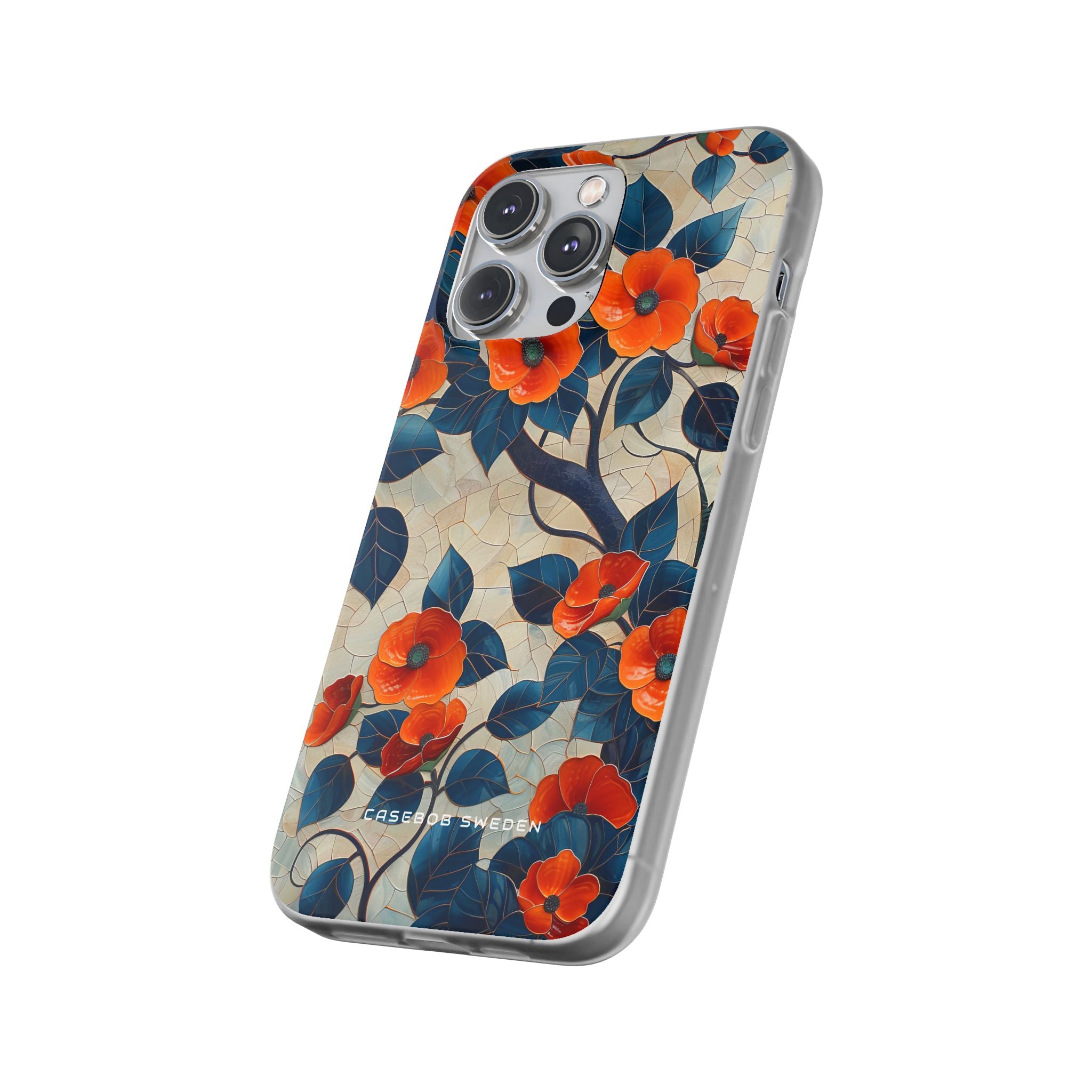 Orange Blossoms Mosaic Harmony iPhone 14 - Flexi Phone Case