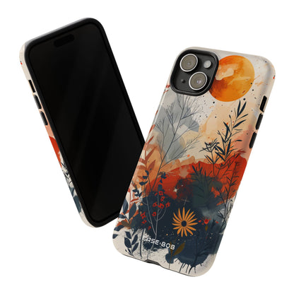 Orange Solstice iPhone 15 Plus Case - Tough