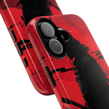 Red Samurai Shadow - iPhone Case