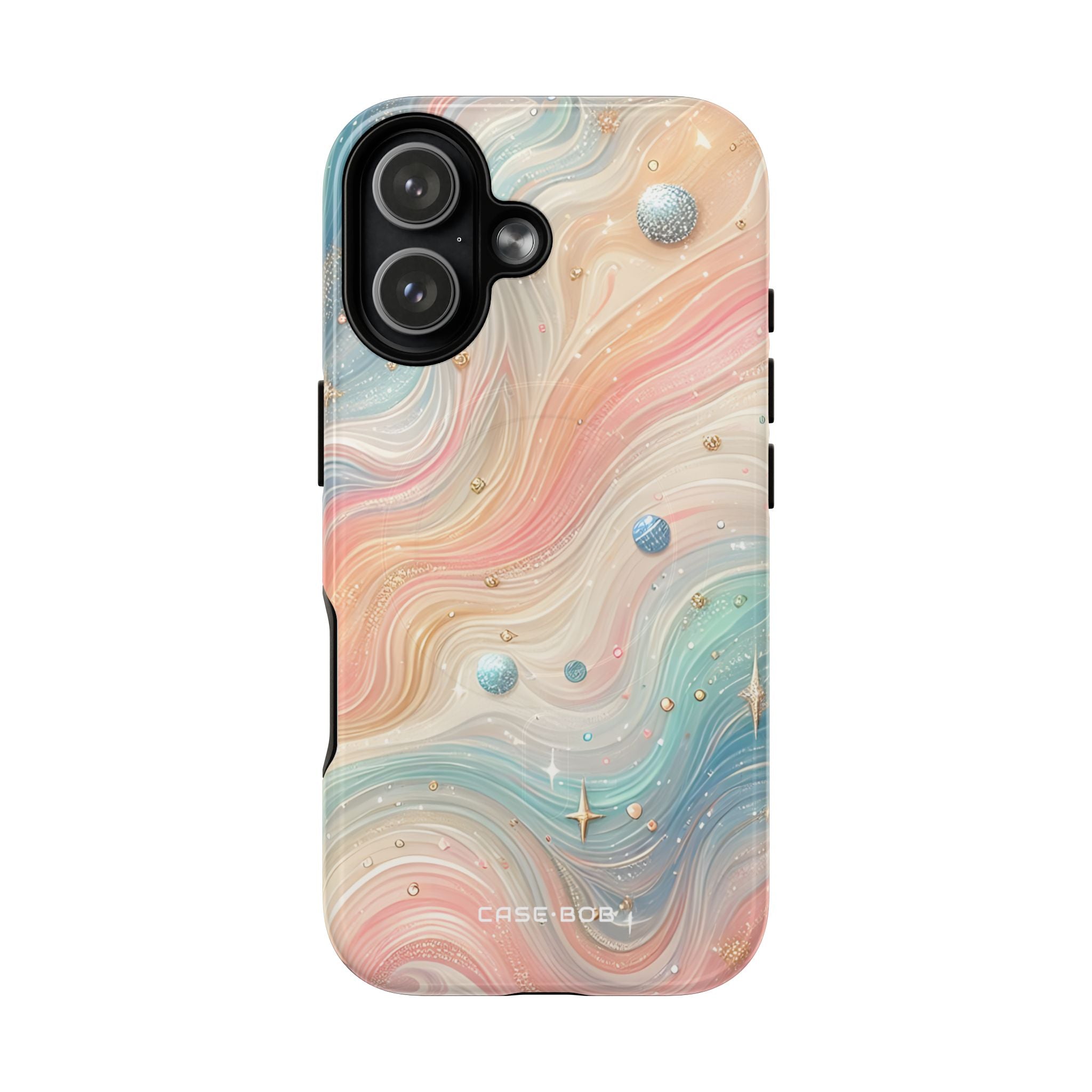 Iridescent Swirls iPhone 17 Case - Tough+
