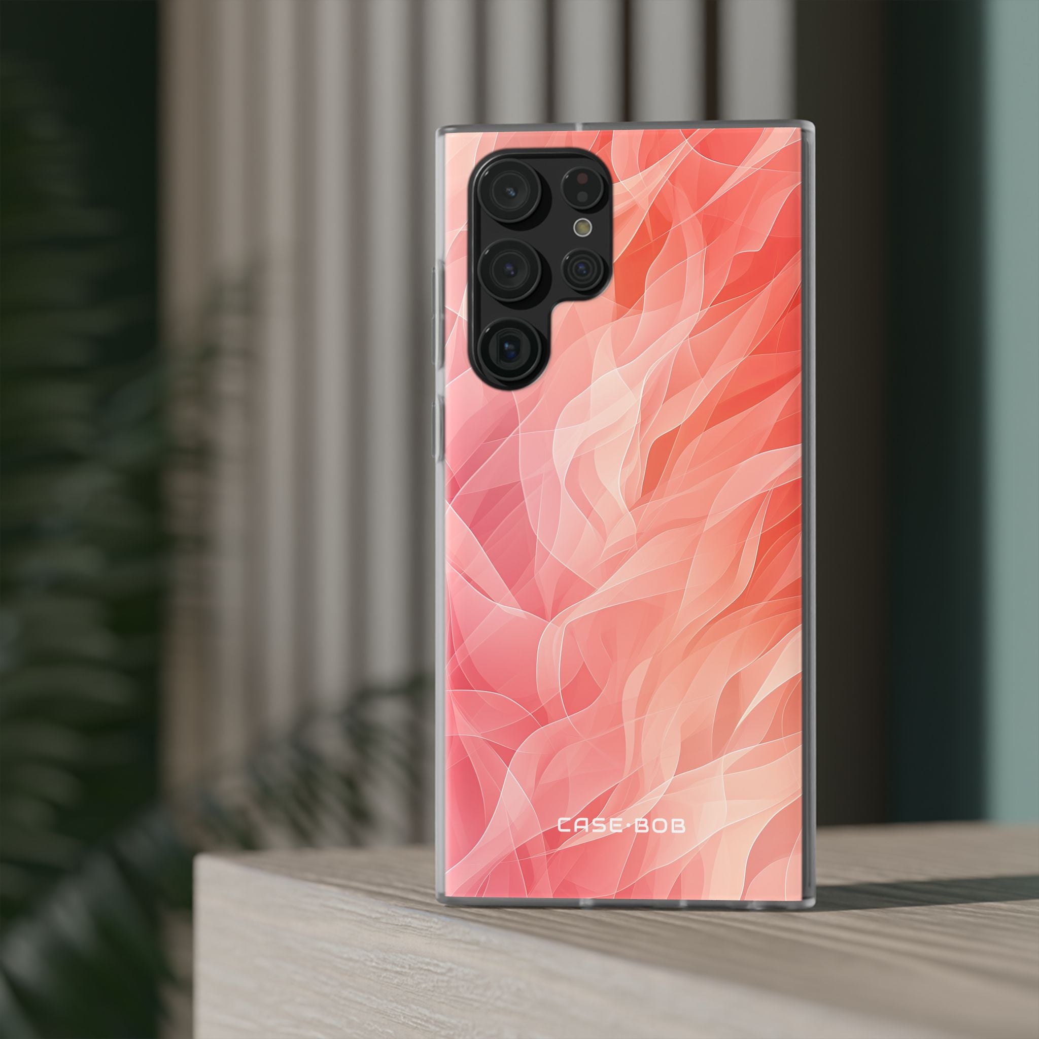 Peach Wave Drift Samsung S22 Ultra Case - Soft