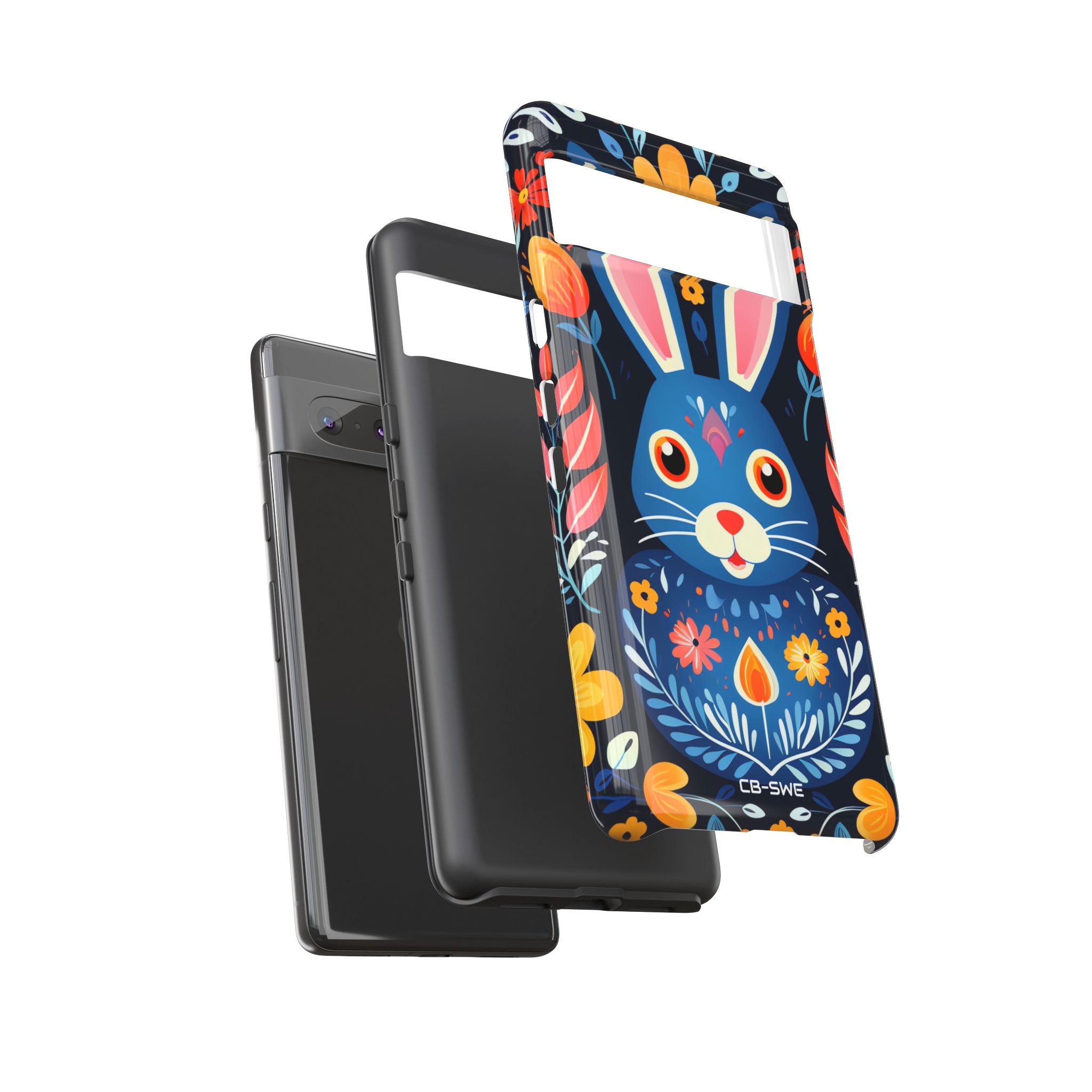 Bunny Jumps Joyfully - Google Pixel Case
