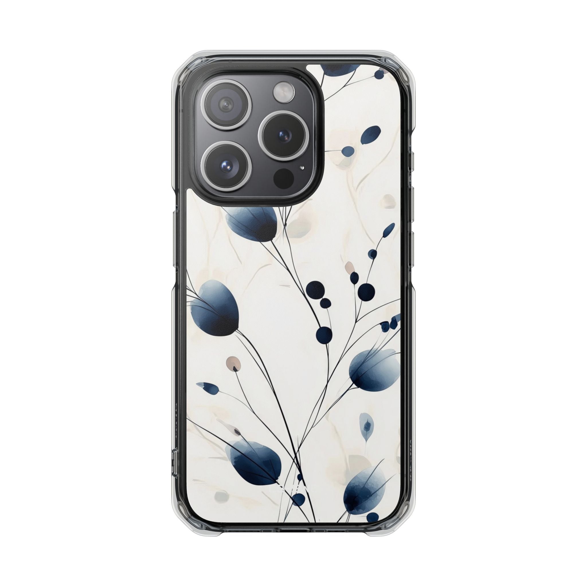 Floral Harmony Blue iPhone Case - Impact