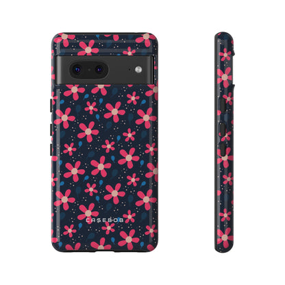 Pink Flower Pattern - Protective Phone Case