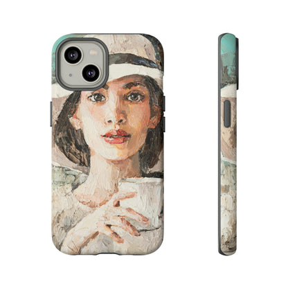 Oil Painting - Lady in a White Hat - Protective Phone Case