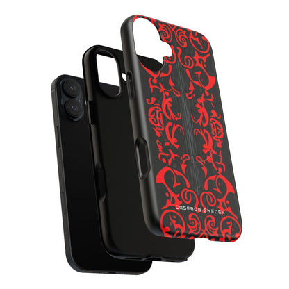 Gothic Crimson Symmetry iPhone 16  Tough+ Phone Case