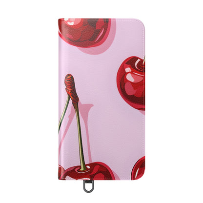 Glossy Cherry Glow - Samsung S24 Plus Case - Wallet