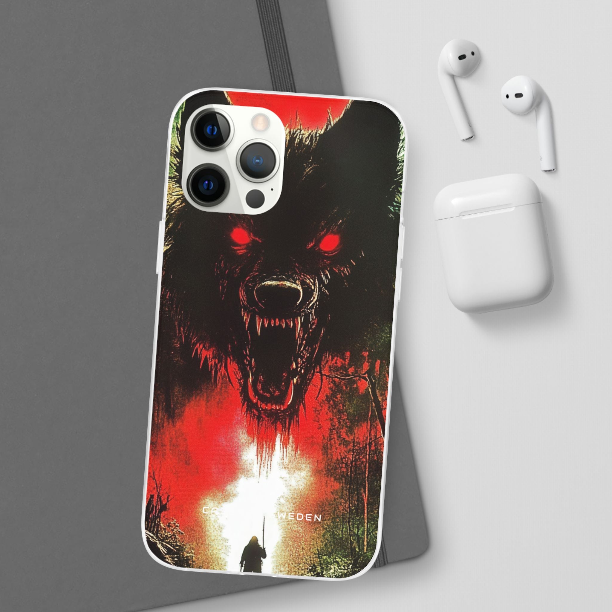 Bloodmoon Wolf's Lament iPhone 12 - Flexi Phone Case