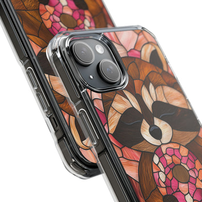 Raccoon Holds Donut iPhone Case - Impact