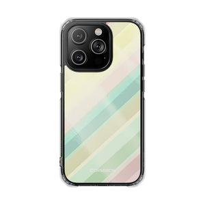 Pastellfarbenes Muster | Handyhülle für iPhone (Clear Impact Case – magnetisch)